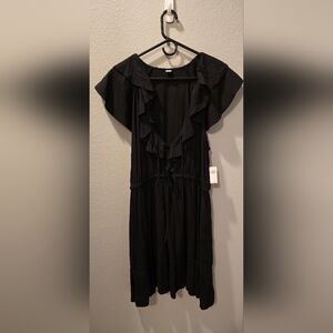 NWT Old Navy Black Dress with Ruffle Details Size XL